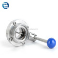 Food Grade Stainless Steel DIN Male Thread Sanitary Butterfly Valve